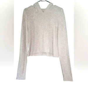 Aeropostale Live Love Dream Long Sleeve Cropped Hoodie Light Purple Size Large